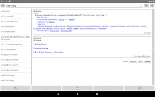 Fora Dictionary 23.1. Скриншот 5