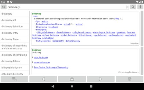 Fora Dictionary 23.1.5. Скриншот 8