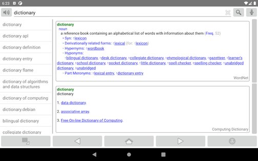 Fora Dictionary 23.2.6. Скриншот 8