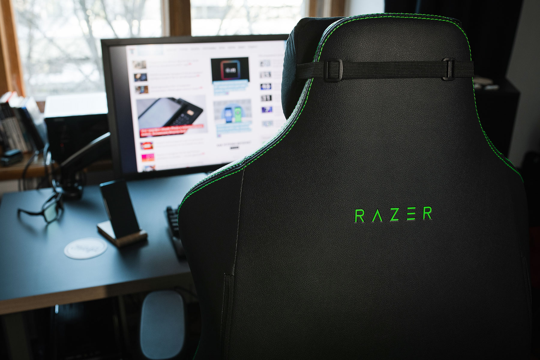 Кресло компьютерное игровое razer iskur x rz38 02840100 r3g1