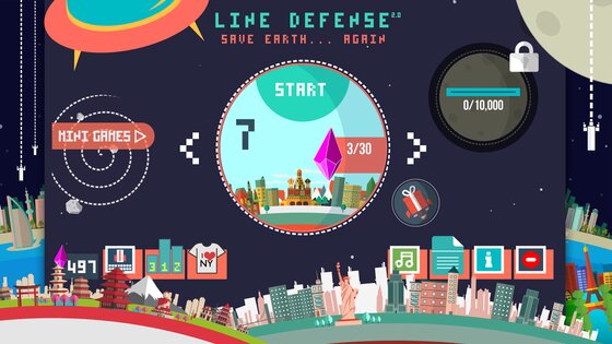 Line Defense 2.1.0. Скриншот 1
