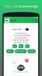 Mutify – блокировка рекламы в Spotify 2.5.3. Скриншот 2