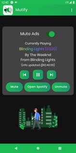 Mutify – блокировка рекламы в Spotify 2.5.2. Скриншот 6