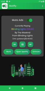 Mutify – блокировка рекламы в Spotify 2.5.2. Скриншот 6