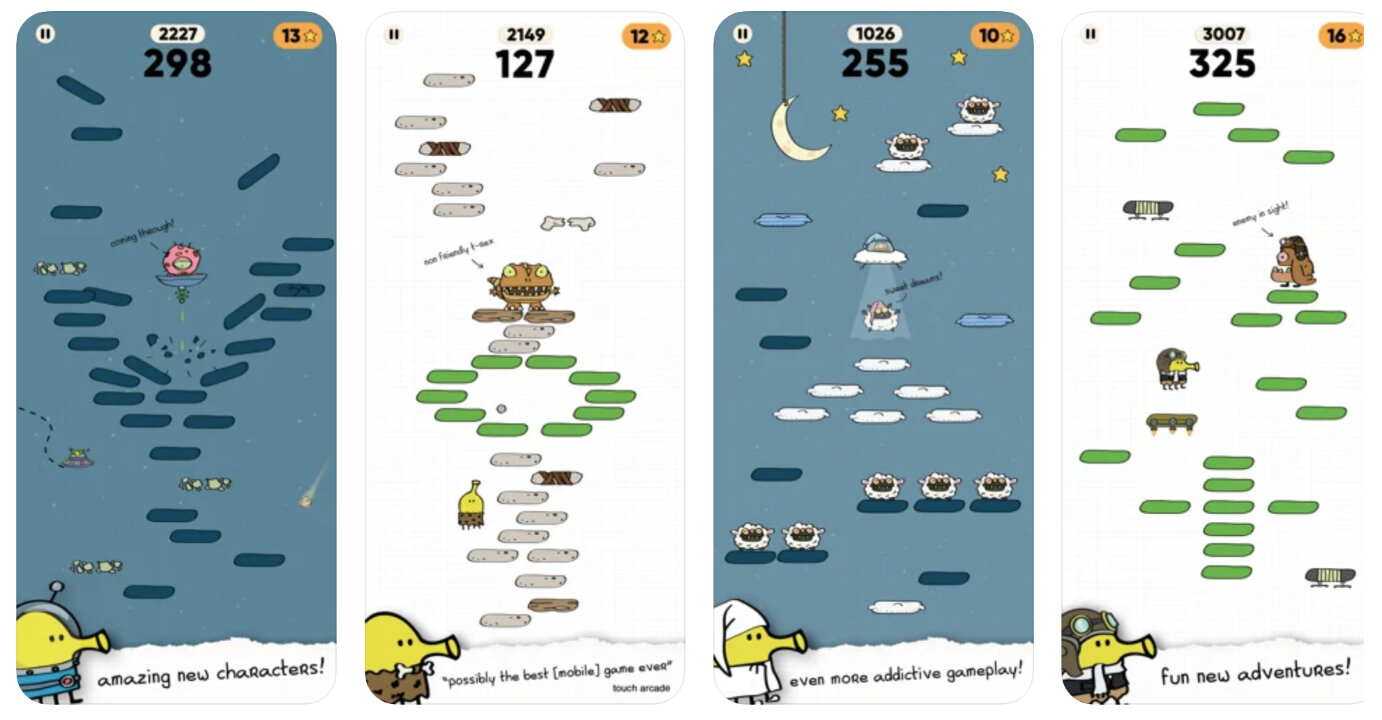 Вышел Doodle Jump 2: время попрыгать с новыми героями и локациями