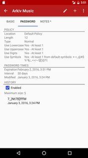 PasswdSafe – хранилище паролей 6.25.0. Скриншот 5