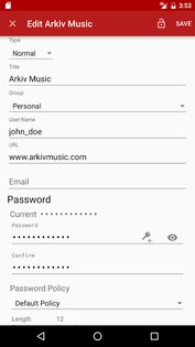 PasswdSafe – хранилище паролей 6.25.0. Скриншот 7