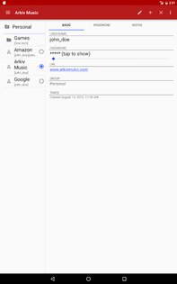 PasswdSafe – хранилище паролей 6.25.0. Скриншот 8