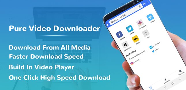 Pure Video Downloader 3.0.12. Скриншот 1