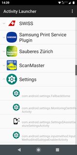 Activity Launcher 2.0.6. Скриншот 1