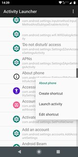 Activity Launcher 2.0.6. Скриншот 2