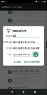 Activity Launcher 2.0.6. Скриншот 3