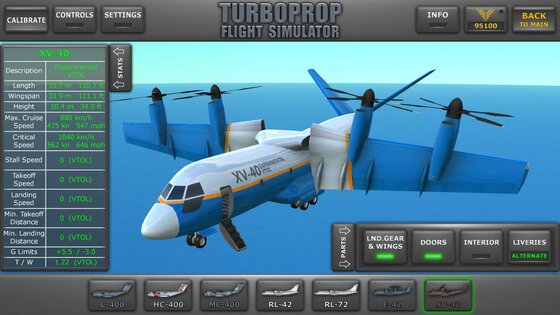 Turboprop Flight Simulator 1.31. Скриншот 2