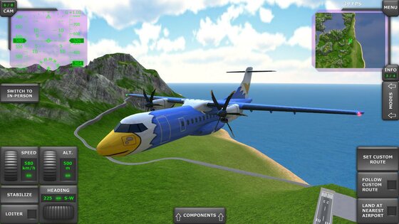 Turboprop Flight Simulator 1.30.5. Скриншот 8