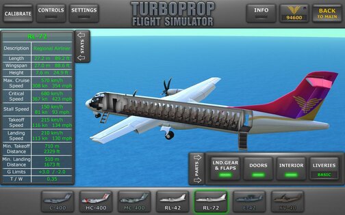 Turboprop Flight Simulator 1.31. Скриншот 10