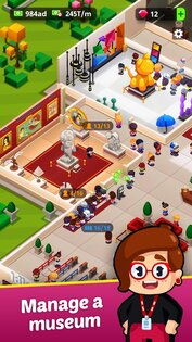 Idle Museum Tycoon 1.11.15. Скриншот 3