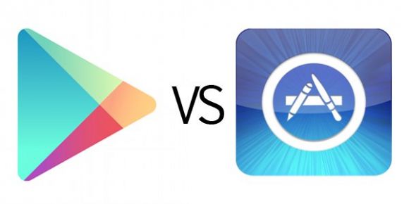 Google Play побеждает по загрузкам, а AppStore по прибыли