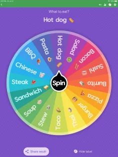 Spin The Wheel – генератор рандома 2.7.2. Скриншот 1