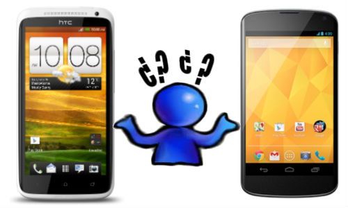 HTC one x VS LG nexus 4