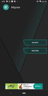 Migrate – перенос данных на новые прошивки 6.0.1. Скриншот 2