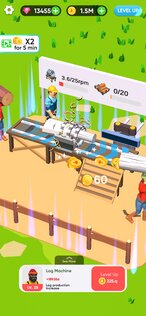 Idle Lumber Mill 2.2.2. Скриншот 3