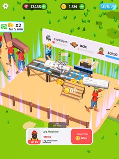 Idle Lumber Mill 2.2.2. Скриншот 13