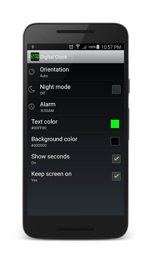Скачать Big Digital Clock 1.1.1 для Android