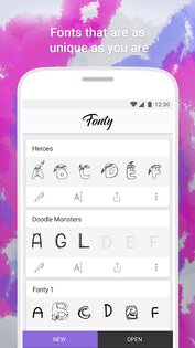 Fonty — создай свой шрифт 1.6. Скриншот 1