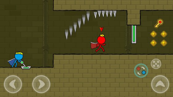 Red and Blue Stickman: Animation Parkour 1.3.5. Скриншот 5