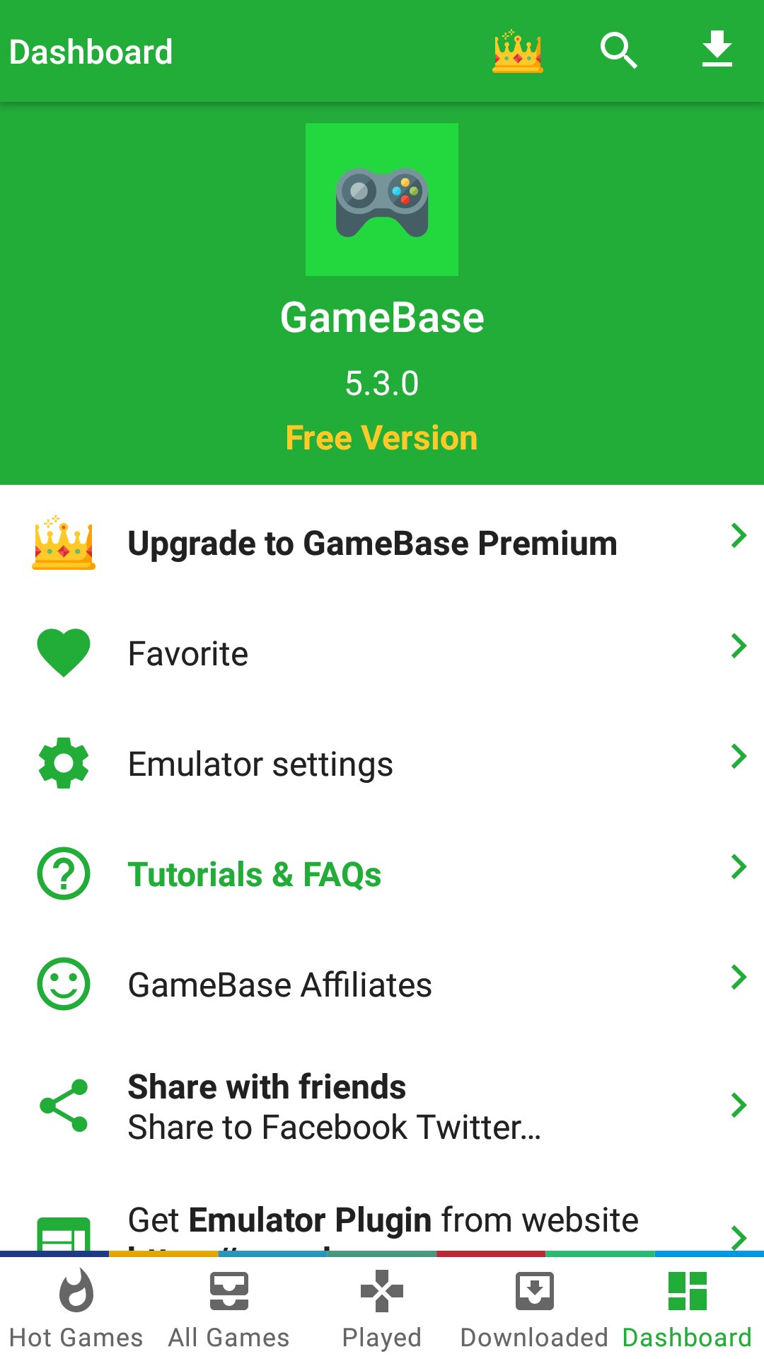 Скачать GameBase+ 7.1.0 для Android