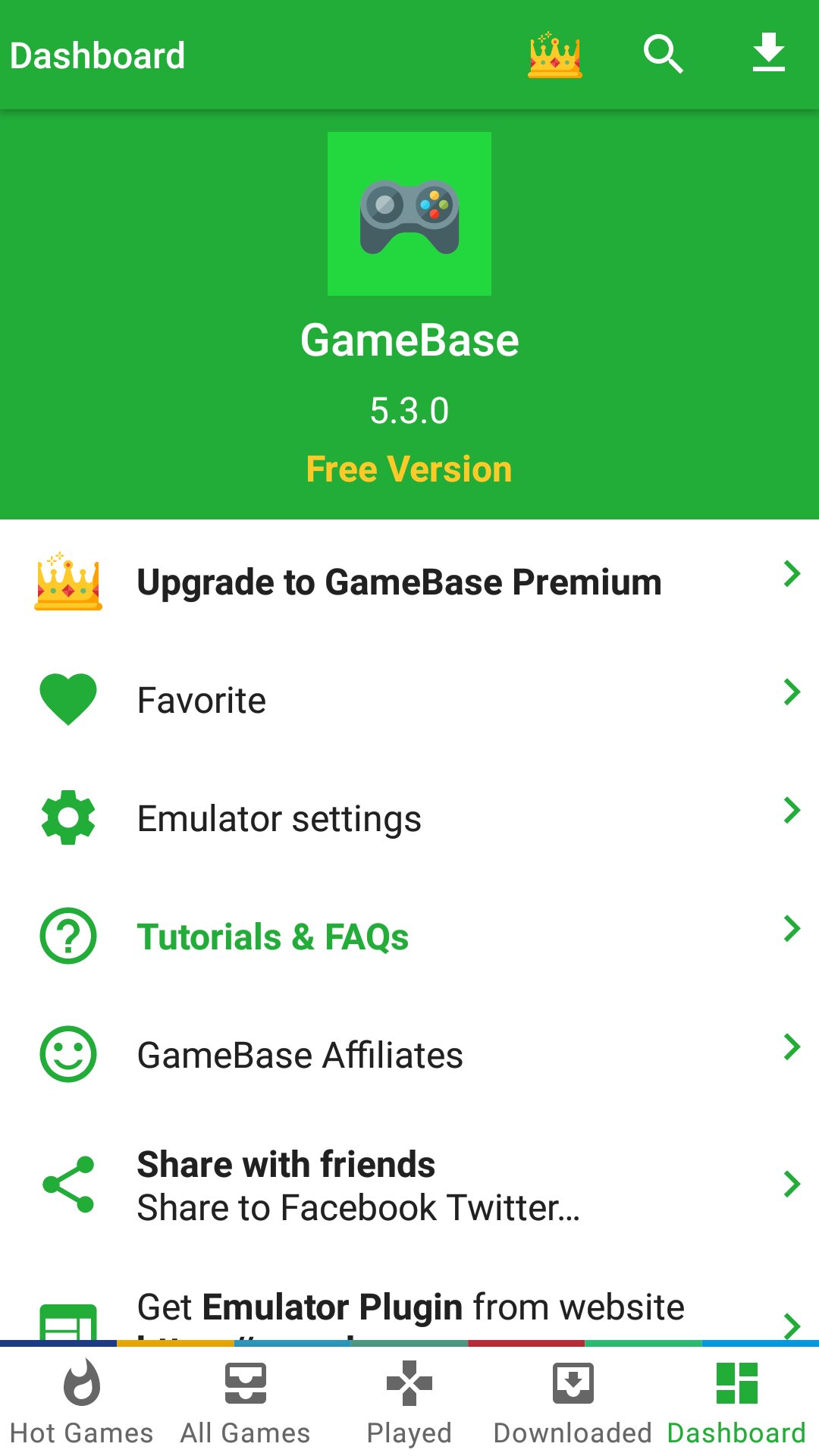 Gamebase. GAMEBASE app. GAMEBASE+.