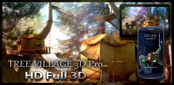 Обзор живых обоев Tree Village 3D PRO