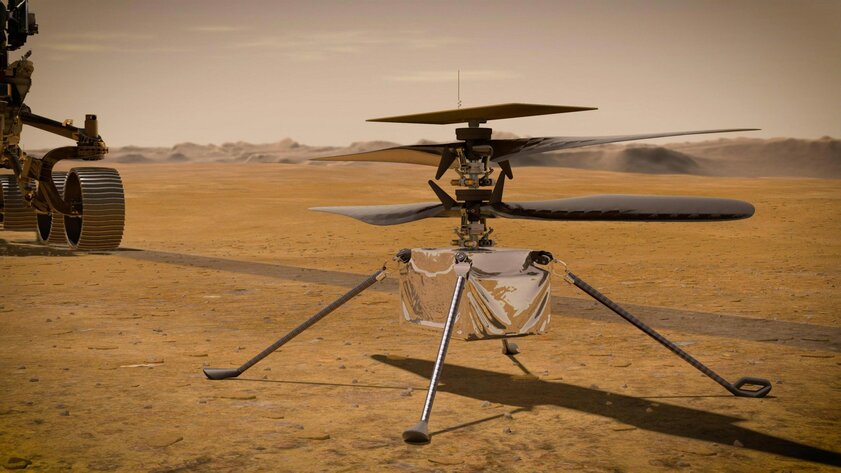 Марсианский вертолёт NASA впервые совершил полёт на Красной планете