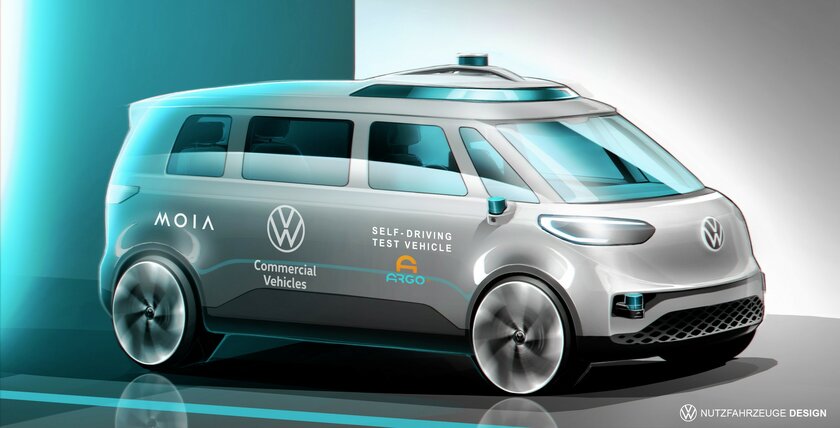 В этом году появятся беспилотные электрофургоны Volkswagen, а к 2025-му они будут обслуживать людей