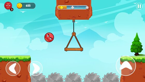 Angry Red Ball 1.2.0. Скриншот 1