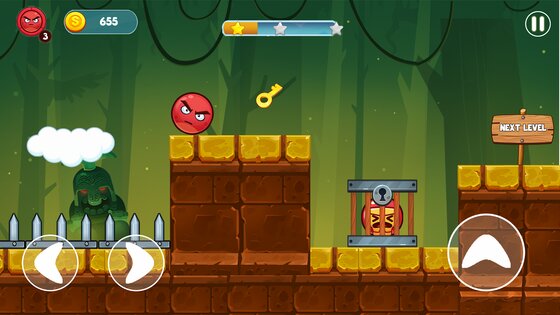 Angry Red Ball 1.2.0. Скриншот 3