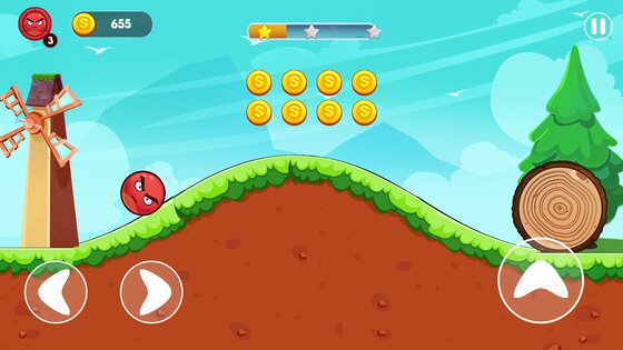Angry Red Ball 1.2.0. Скриншот 4