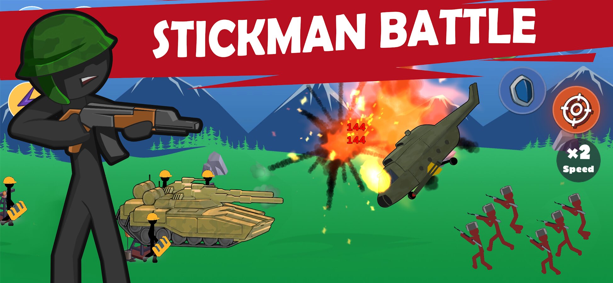 Скачать Stickman World War 1.24 для Android