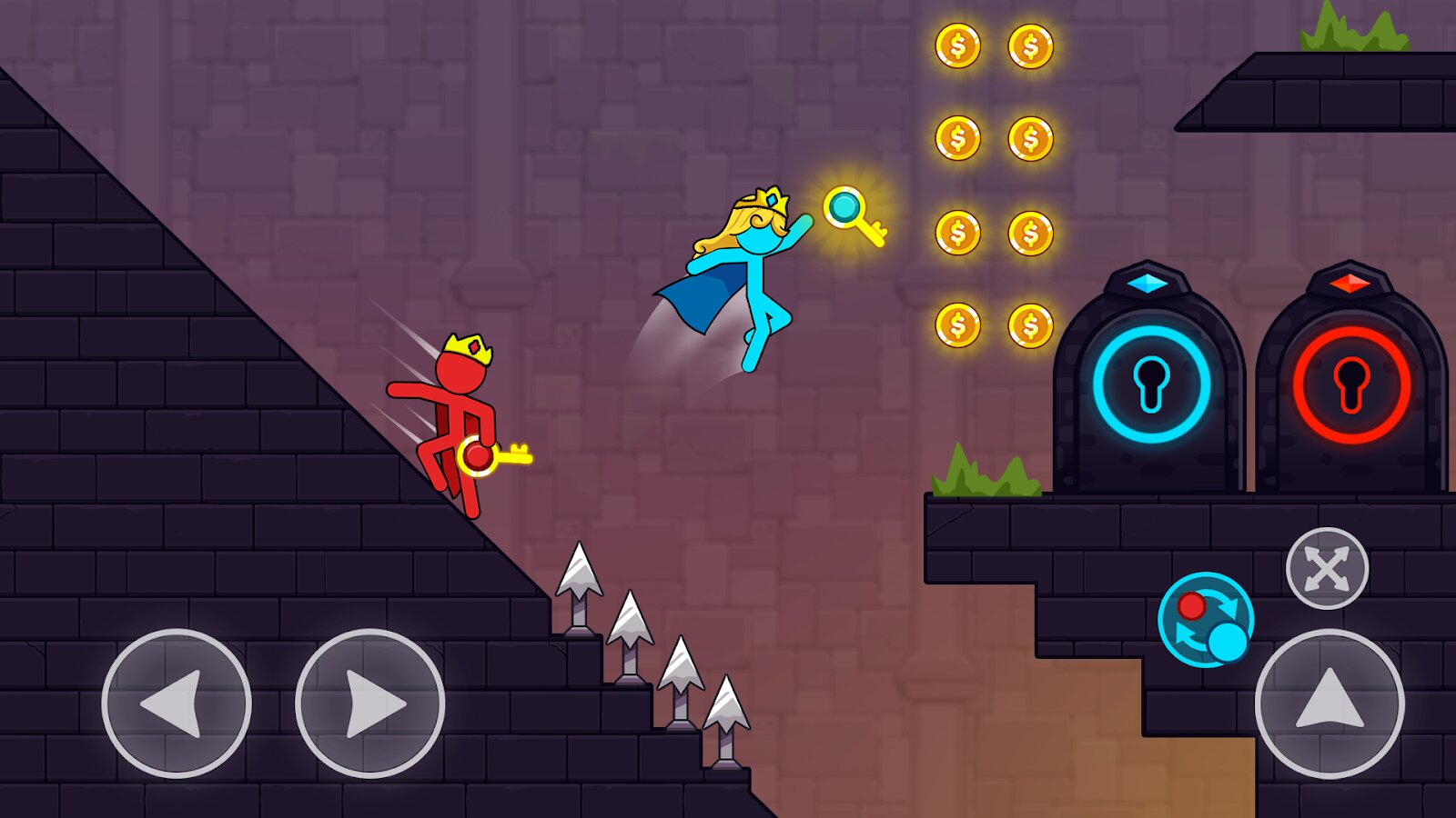 Скачать Red And Blue Stickman 1.1.3 для Android