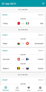 World Football Scores – расписание и результаты 6.7.3. Скриншот 3