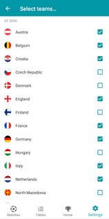 World Football Scores – расписание и результаты 6.7.3. Скриншот 5