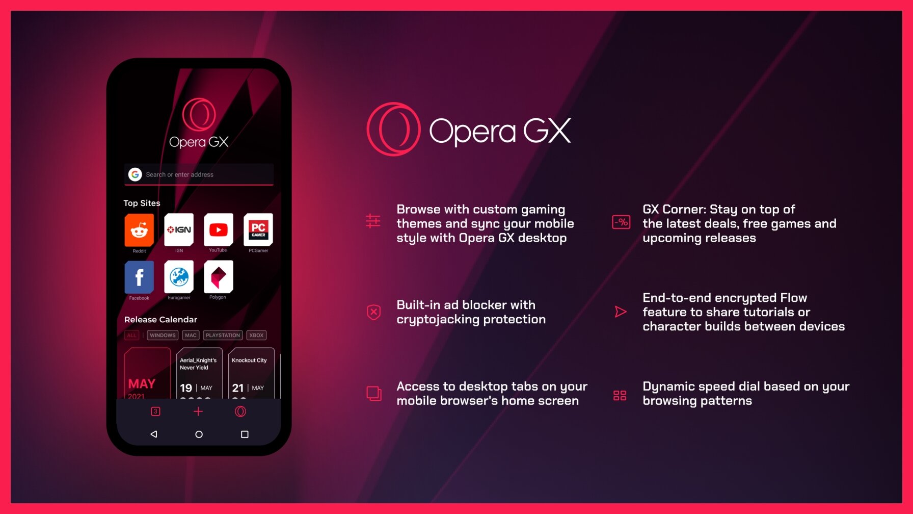 Состоялся релиз первого геймерского браузера на Android — Opera GX