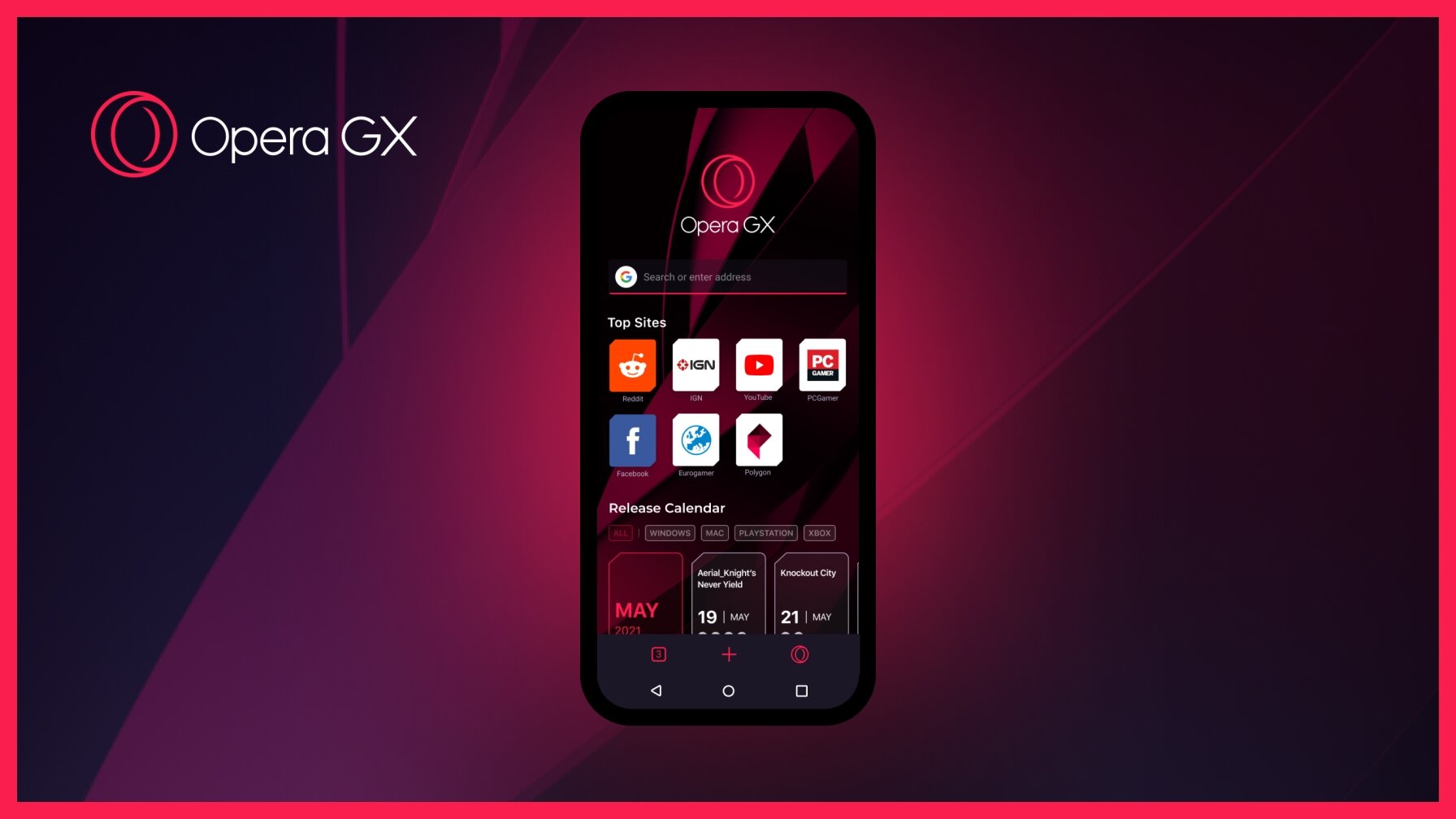 Состоялся релиз первого геймерского браузера на Android — Opera GX