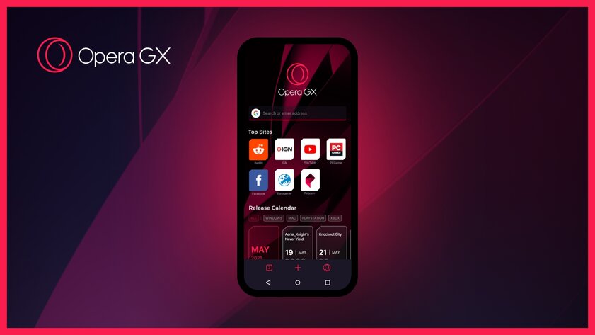 Состоялся релиз первого геймерского браузера на Android — Opera GX