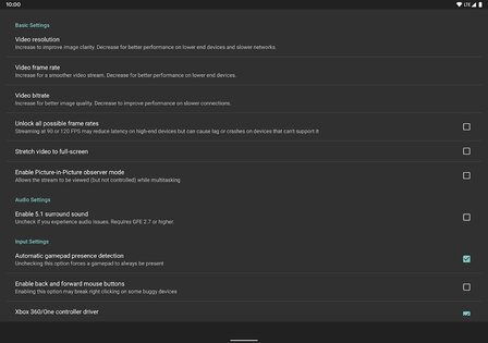 Moonlight Game Streaming 11.0. Скриншот 8