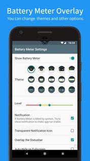 Battery Meter Overlay 5.7.0. Скриншот 2