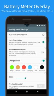 Battery Meter Overlay 5.7.0. Скриншот 4