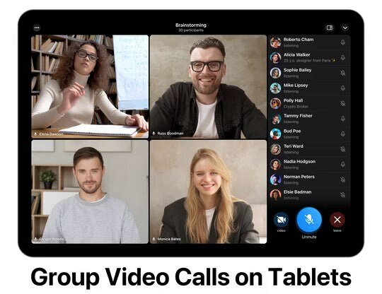 В Telegram появились анимированные фоны и групповые видеозвонки