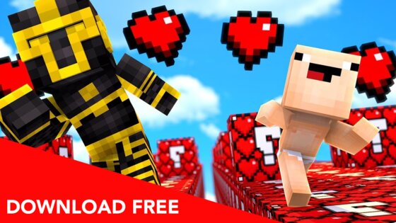 Lucky Block MOD for MCPE 1.1.13. Скриншот 3