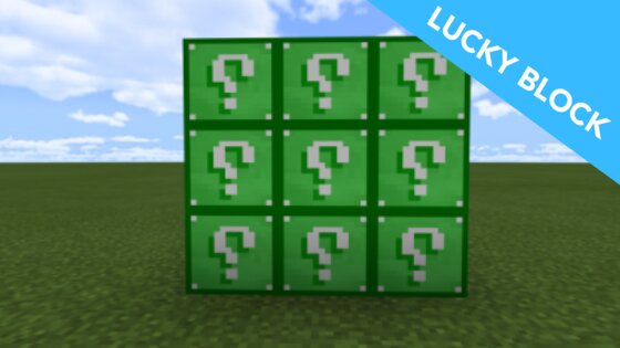 Lucky Block MOD for MCPE 1.1.10. Скриншот 4